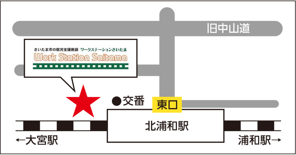 ワークステーションさいたま地図